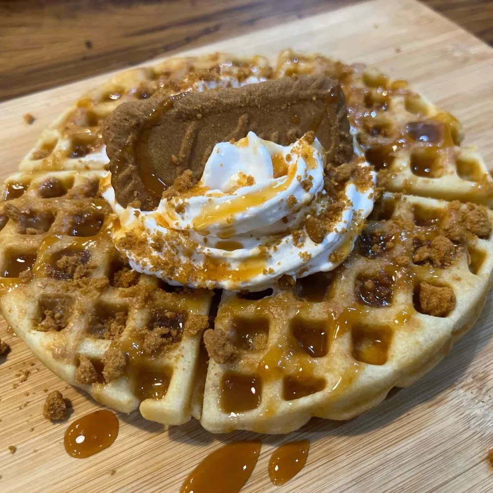 Biscoff Cream Waffle